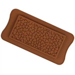 Chocolate Bar Mold Heart Shape Design
