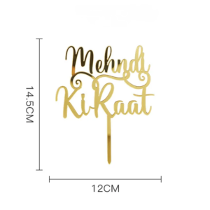 Mehendi Ki Raat Cake Topper