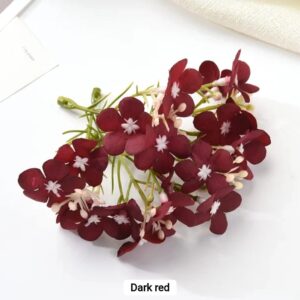Daisy Small Flower Dark Red 5 stick