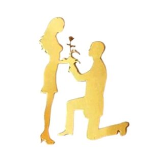 Die Cut Couple Topper 5pcs