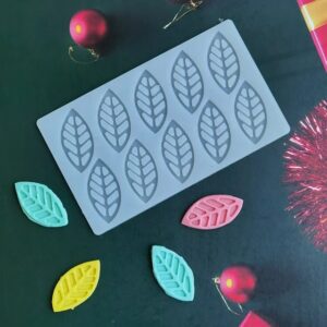 White Silicon 10 Leaf Topper Mold