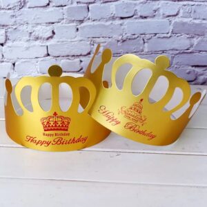Kids Paper Crown Party Hat 6 pcs