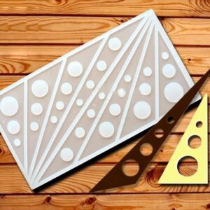 White Silicon 8 Cavity Triangle Topper Mold