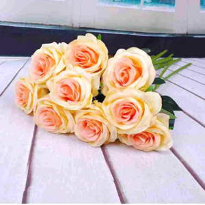 Artificial Off White  Shade Rose Bud 1 Stick