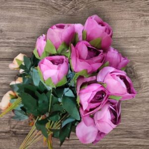 Artificial Lavender Rose Bud 1 Stick