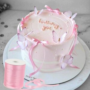 Satin Ribbon 3mm | 800 yard | Pink Cake Bow