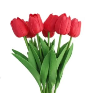 Artificial Tulip Stems-Red 1 stick