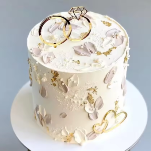 Engagement Ring Cake Topper