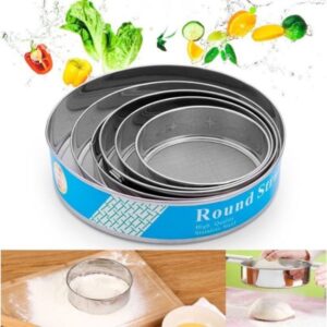 6pc Stainless Steel Round Strainer Set