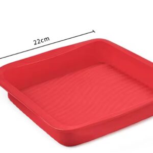 Silicon square cake mould