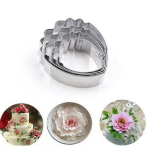 Peony Petal Fondant cutter 4pcs Stainless steel