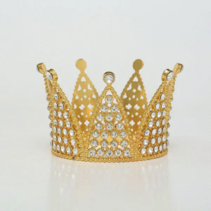 Medium Size Golden Tiara Crown
