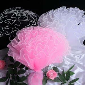 Flower Wrapping – Pink Soft Decorative Tulle Cover for Cakes, Bouquets & Gifts