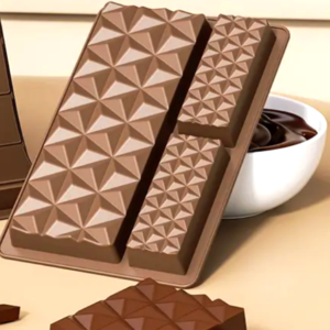 Kunafa 3 Cavity "Geometric"  Chocolate mold