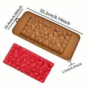 Silicon Chocolate Mold Raspberry Bar