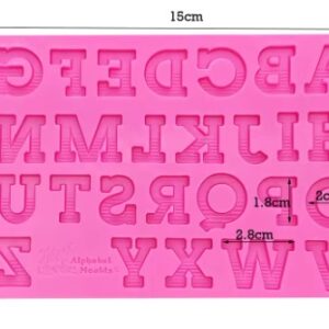 Modern Serif Alphabet: 26‑Piece Chocolate & Fondant Mold