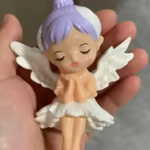 Angel Baby Doll "Blue Head White Fairy" Cake Topper