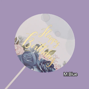 Paper Cake Topper M:Blue