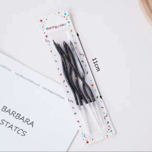 Rainbow Candle Black Drip